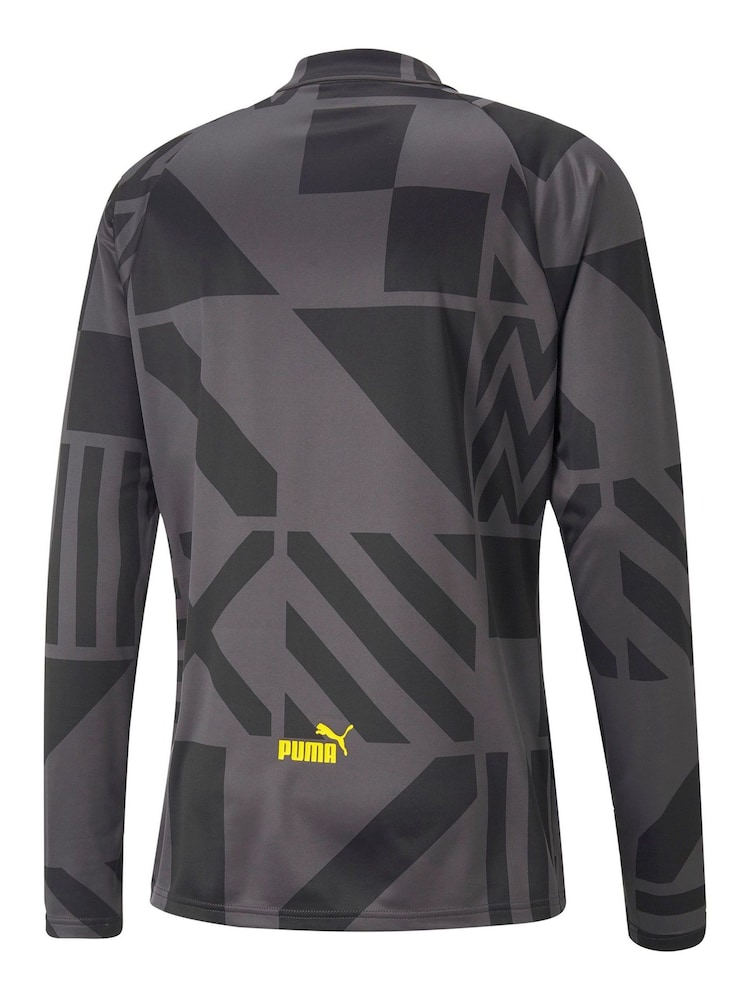 Puma Black Manchester City Pre Match Sweat Top - Image 3 of 3