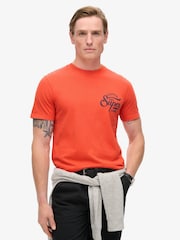 Portocaliu - Superdry Copper Label Piept 100% bumbac Tricou - Image 2 of 5