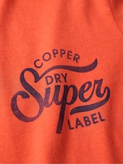 Portocaliu - Superdry Copper Label Piept 100% bumbac Tricou - Image 5 of 5