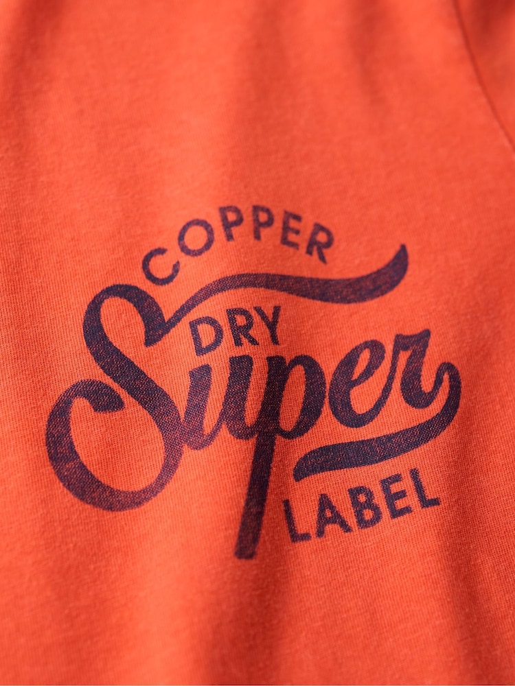 Portocaliu - Superdry Copper Label Piept 100% bumbac Tricou - Image 5 of 5