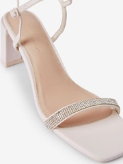 Nude Forever Comfort® Diamanté Block Heel Sandals - Image 7 of 7