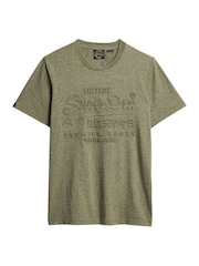 Superdry Green Embossed Vl Graphic T-Shirt - Image 5 of 6