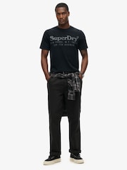 Superdry Black 100% Cotton Tonal Venue Logo T-Shirt - Image 2 of 5