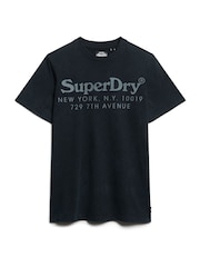 Superdry Black 100% Cotton Tonal Venue Logo T-Shirt - Image 4 of 5
