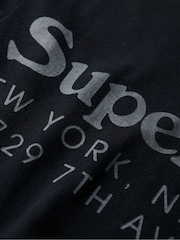 Superdry Black 100% Cotton Tonal Venue Logo T-Shirt - Image 5 of 5