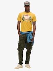Galben ulei - Tricou din bumbac cu model grafic Superdry 100% Tokyo - Image 2 of 5