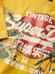 Galben ulei - Tricou din bumbac cu model grafic Superdry 100% Tokyo - Image 5 of 5