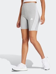 Grau - adidas Sportswear Future Icons Radlershorts mit 3 Streifen - Bild 1 von 6