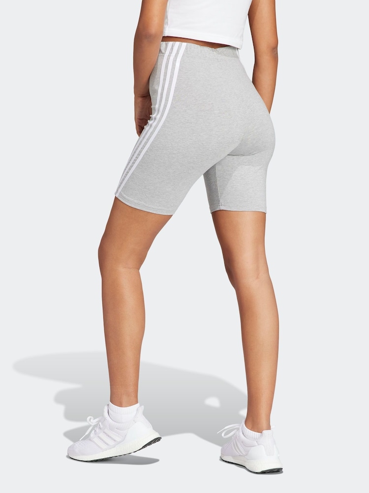 Grau - adidas Sportswear Future Icons Radlershorts mit 3 Streifen - Bild 2 von 6