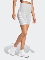 Grau - adidas Sportswear Future Icons Radlershorts mit 3 Streifen - Bild 3 von 6
