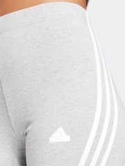 Grau - adidas Sportswear Future Icons Radlershorts mit 3 Streifen - Bild 4 von 6