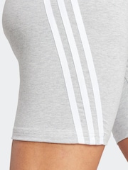Grau - adidas Sportswear Future Icons Radlershorts mit 3 Streifen - Bild 5 von 6