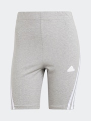 Grau - adidas Sportswear Future Icons Radlershorts mit 3 Streifen - Bild 6 von 6