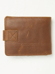 FatFace Tan Brown Seamed Leather Wallet - Image 1 of 2
