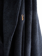 Navy Blue Supersoft Hooded Dressing Gown - Image 5 of 5
