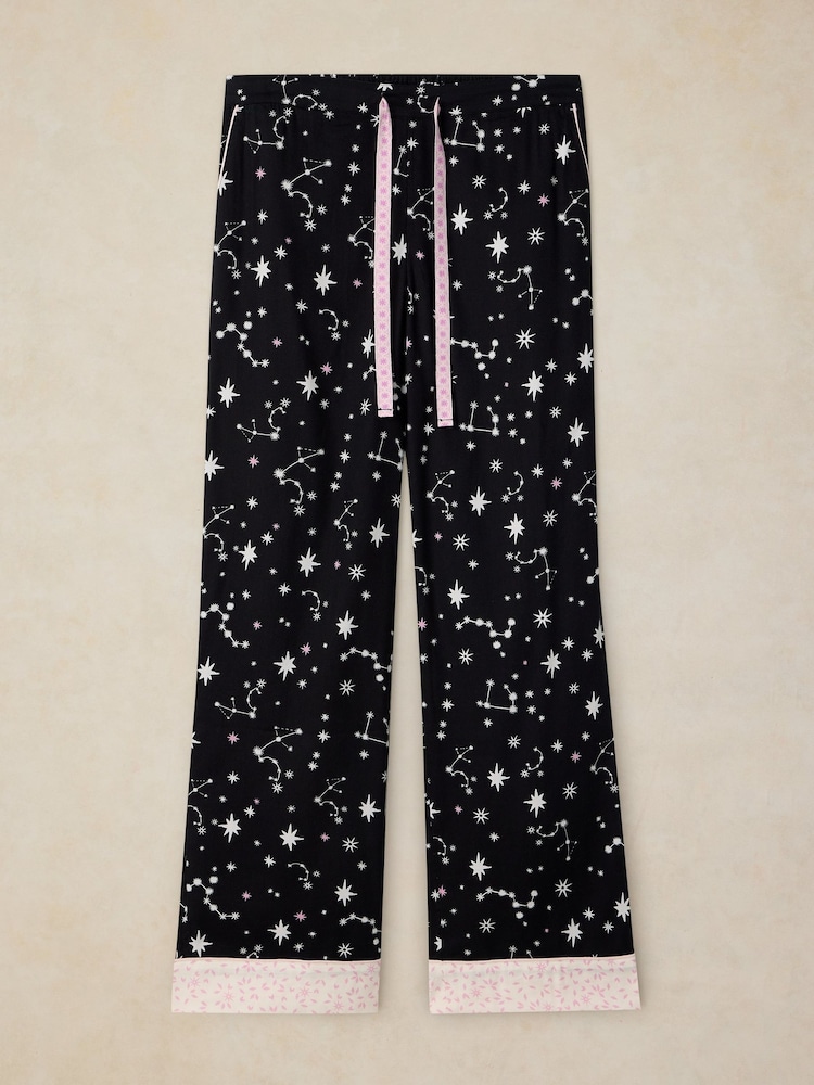 أسود كروم - White Stuff Nina PJ Bottoms - Image 6 of 6 أسود كروم - White Stuff Nina PJ Bottoms - Image 6 of 6
