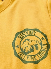 Superdry Yellow Lo-Fi Outdoor Graphic T-Shirt - Image 6 of 6