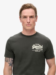Superdry Washed Black 100% Cotton Tokyo Graphic T-Shirt - Image 3 of 5