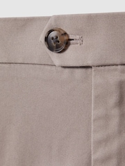 Marrón seta - Reiss Wicket Cotton Chino Shorts with Stretch - Imagen 6 de 6