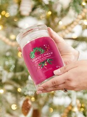 Yankee Candle Red Signature Large Jar Sparkling Winterberry Scented Candle - Image 1 of 3