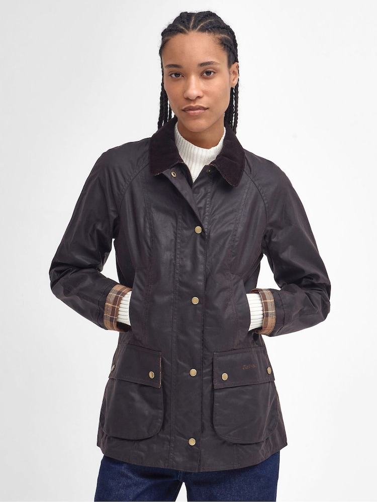 Barbour® Brown Beadnell Classic Wax Jacket - Image 1 of 4