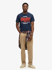 Blau - Superdry Vintage Logo Duo T-Shirt - Bild 2 von 5