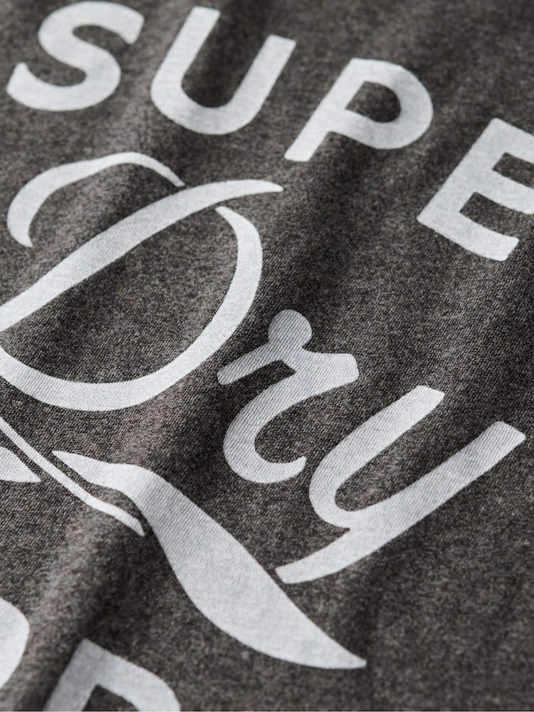 Superdry Gravel Grey 100% Cotton Copper Label Workwear T-Shirt - Image 5 of 5