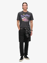 Superdry Black 100% Cotton Dragnut Odd Rods Loose T-Shirt - Image 1 of 3