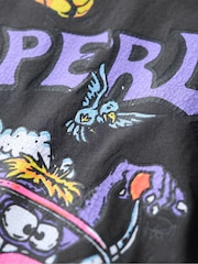 Superdry Black 100% Cotton Dragnut Odd Rods Loose T-Shirt - Image 3 of 3
