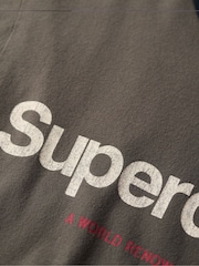 Superdry Dusky Slate Grey Ringer Workwear Graphic T-Shirt - Image 5 of 5