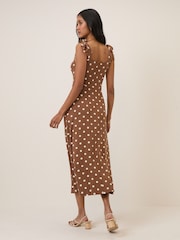 Nobodys Child Adrian Polka Dot Midi Dress - 圖片 2/5