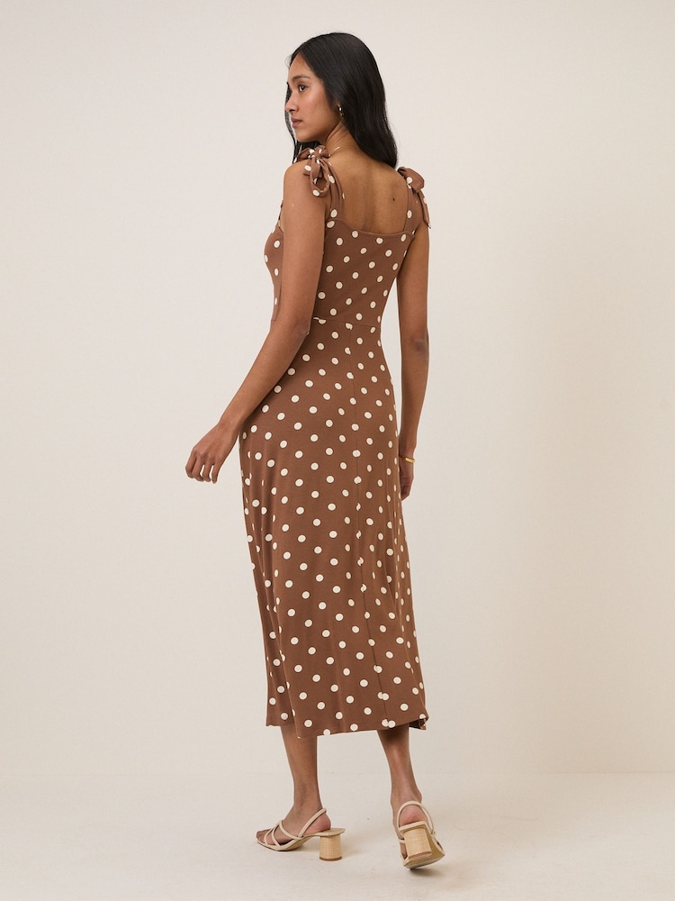 Nobodys Child Adrian Polka Dot Midi Dress - 圖片 2/5