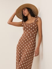 Nobodys Child Adrian Polka Dot Midi Dress - 圖片 5/5