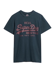 Superdry Eclipse Navy Classic VL Graphic T-Shirt - Image 4 of 5