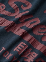 Superdry Eclipse Navy Classic VL Graphic T-Shirt - Image 5 of 5