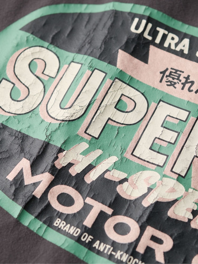 Superdry Black 100% Cotton Gasoline Workwear T-Shirt - Image 5 of 5