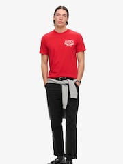 Superdry Red Lo-Fi Outdoor Graphic T-Shirt - Image 3 of 5