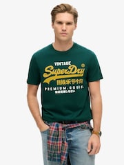 Grün - Superdry Vintage Logo Duo T-Shirt - Bild 1 von 5
