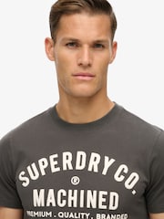 Superdry Vintage Black Machined Goods Workwear T-Shirt - Image 3 of 5