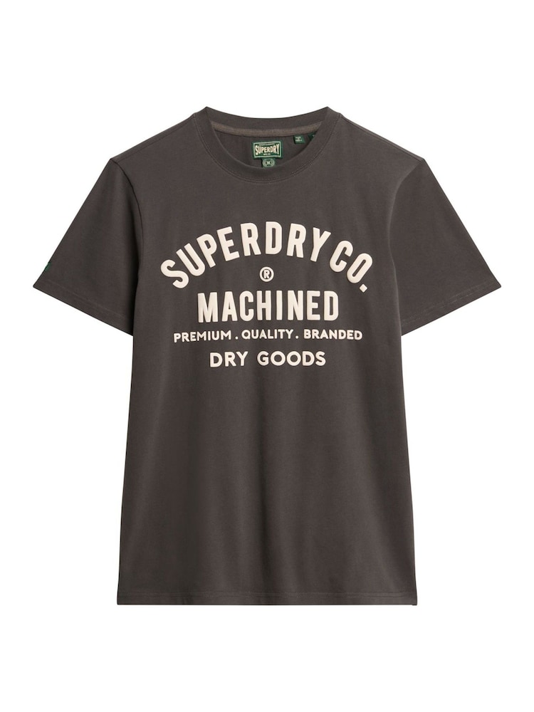 Superdry Vintage Black Machined Goods Workwear T-Shirt - Image 6 of 6