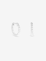 Simply Silver 925 Sterling Silver Bubble Huggie Hoop Earrings - Image 1 of 1