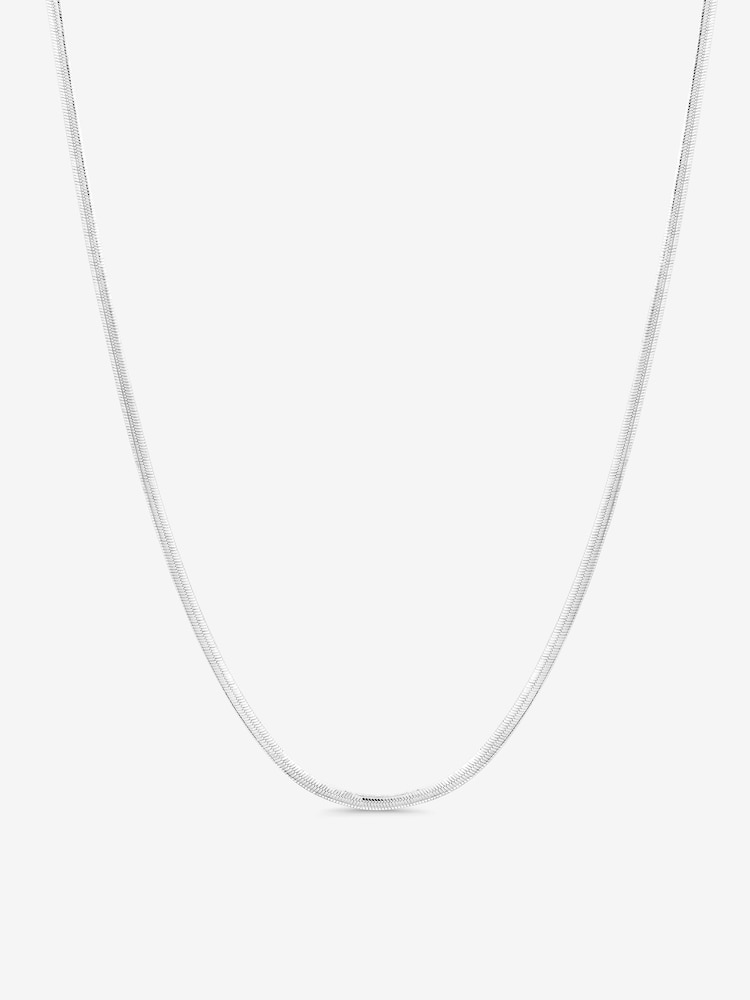 Simply Silver 925 Sterling Silver Fine Snake Chain Necklace - Image 1 of 1 Simply Silver 925 Sterling Silver Fine Snake Chain Necklace - Image 1 of 1