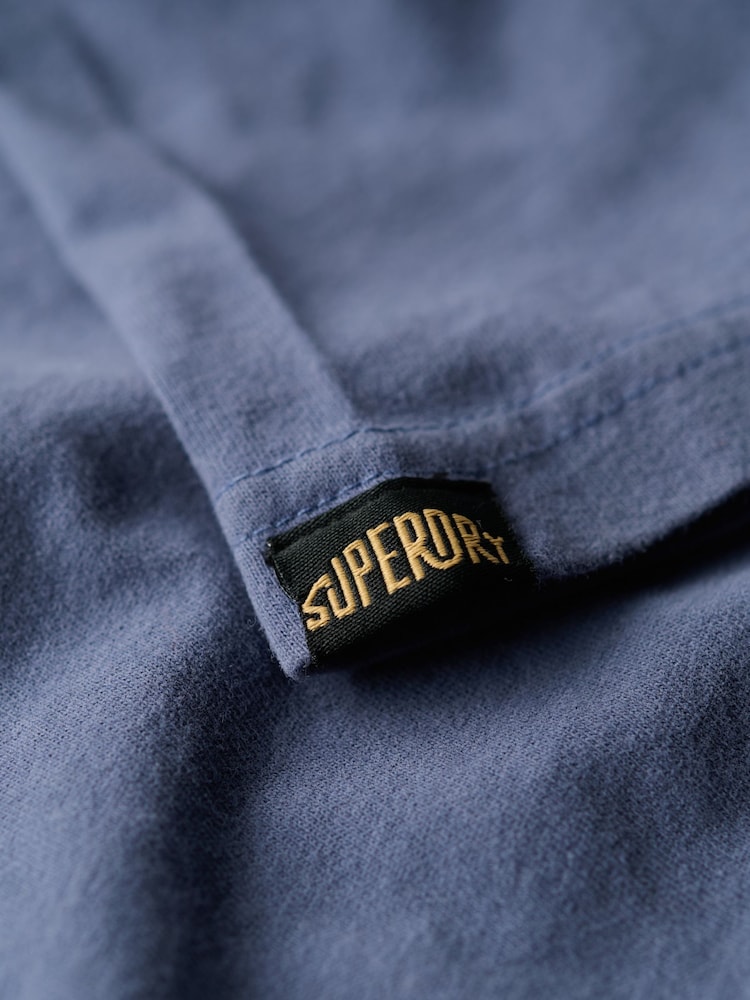 Superdry Blue 100% Cotton Outdoor Graphic Stripe T-Shirt - Image 5 of 5