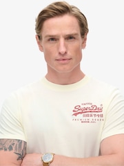 Superdry Off White 100% Cotton Tokyo Graphic T-Shirt - Image 3 of 5
