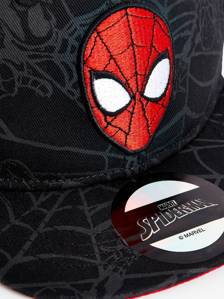Black Spider-Man™ Cap (3mths-10yrs) - Image 2 of 4 Black Spider-Man™ Cap (3mths-10yrs) - Image 2 of 4