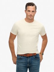Superdry Rice White 100% Cotton Tonal Venue Logo T-Shirt - Image 1 of 6