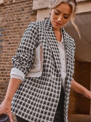 Yours Curve Black Boucle Blazer - Image 1 of 5