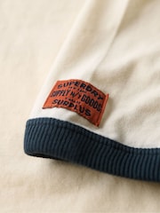 Superdry Vintage Cream Ringer Workwear Graphic T-Shirt - Image 6 of 6