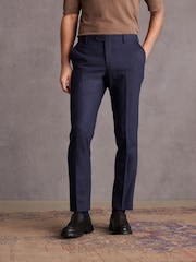 Blue Slim Signature Italian Fabric Suit Trousers - Image 1 of 9