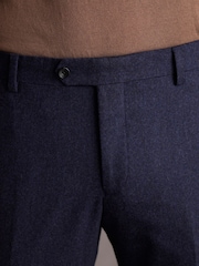 Blue Slim Signature Italian Fabric Suit Trousers - Image 4 of 9